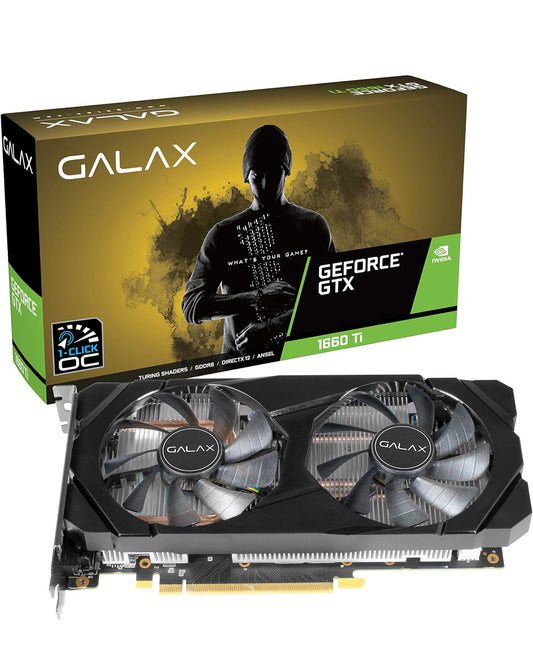 Galax GeForce® GTX 1660 Ti 1-Click OC 6 GB GDDR6 192-bit DP/HDMI/DVI-D Graphic Card, pci_e